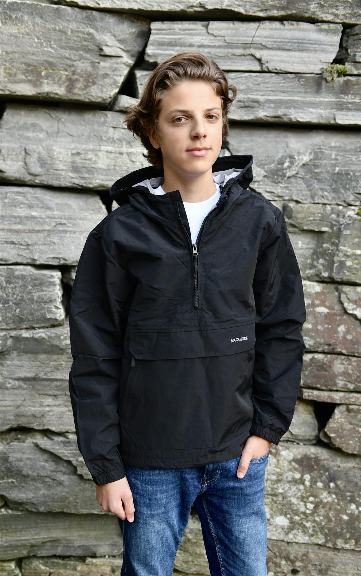 Jakke Halfzip Windbraker Black
