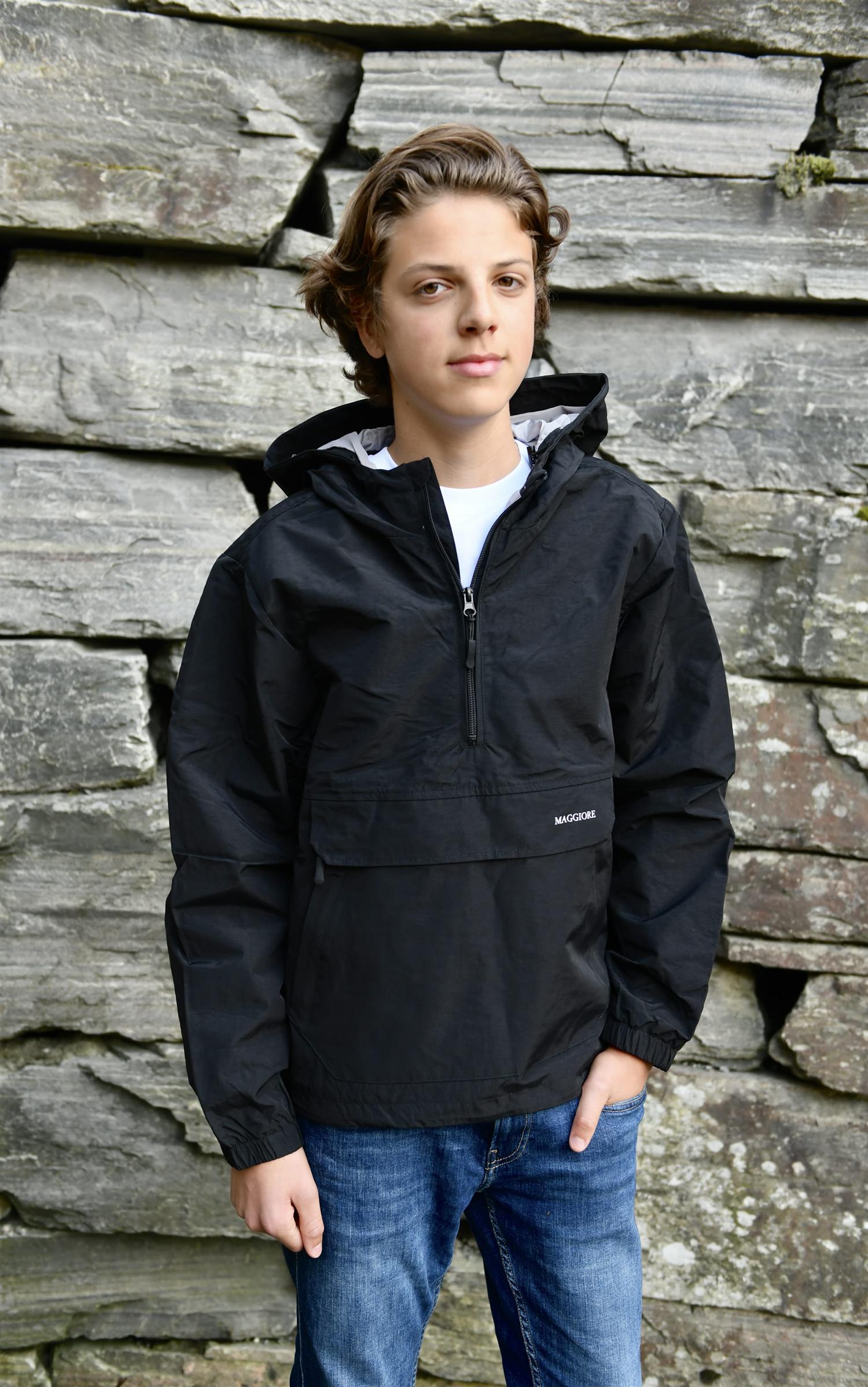 Jakke Halfzip Windbraker Black