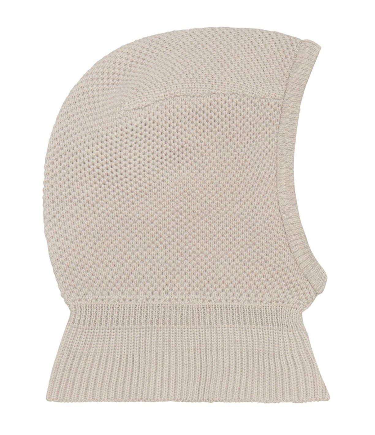 Balaclava Wool Knit Windstop Sand Melange
