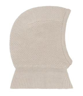 Balaclava Wool Knit Windstop Sand Melange