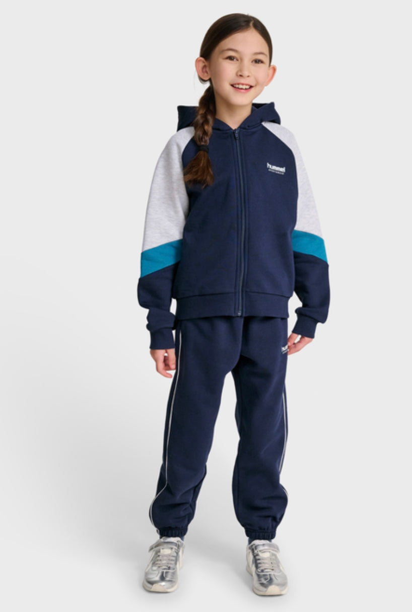 Hettegenser Zip Loose Dress Blues