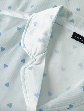 Pysj Nighty Ss Shorts Pyjamas Set Ice Melt