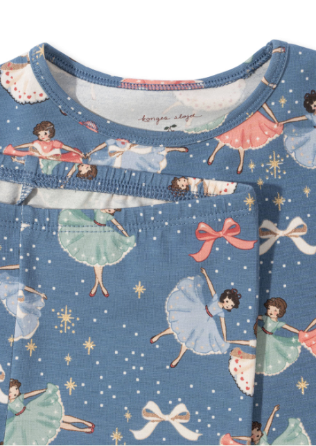 Pysjamas Christmas Snow Bow Ballerina