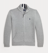 Jakke Cotton Full-Zip Jumper Grey