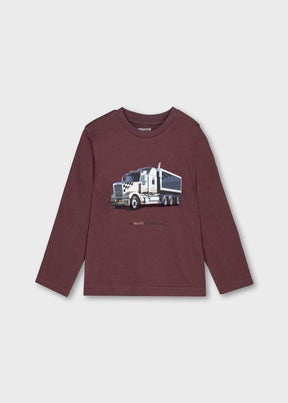 Genser Printed Truck Ciruela