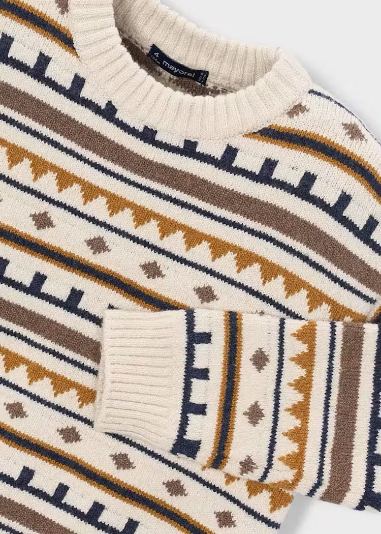 Genser Jacquard Cereal Heather