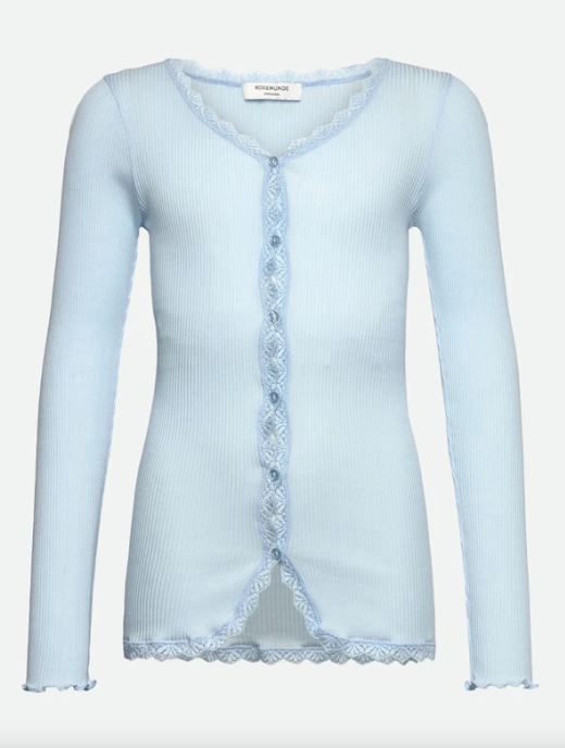 Cardigan Balta Modal Ls Lace Nantucket blue
