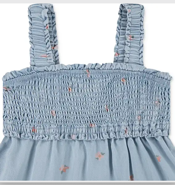 Kjole Smocked Denim