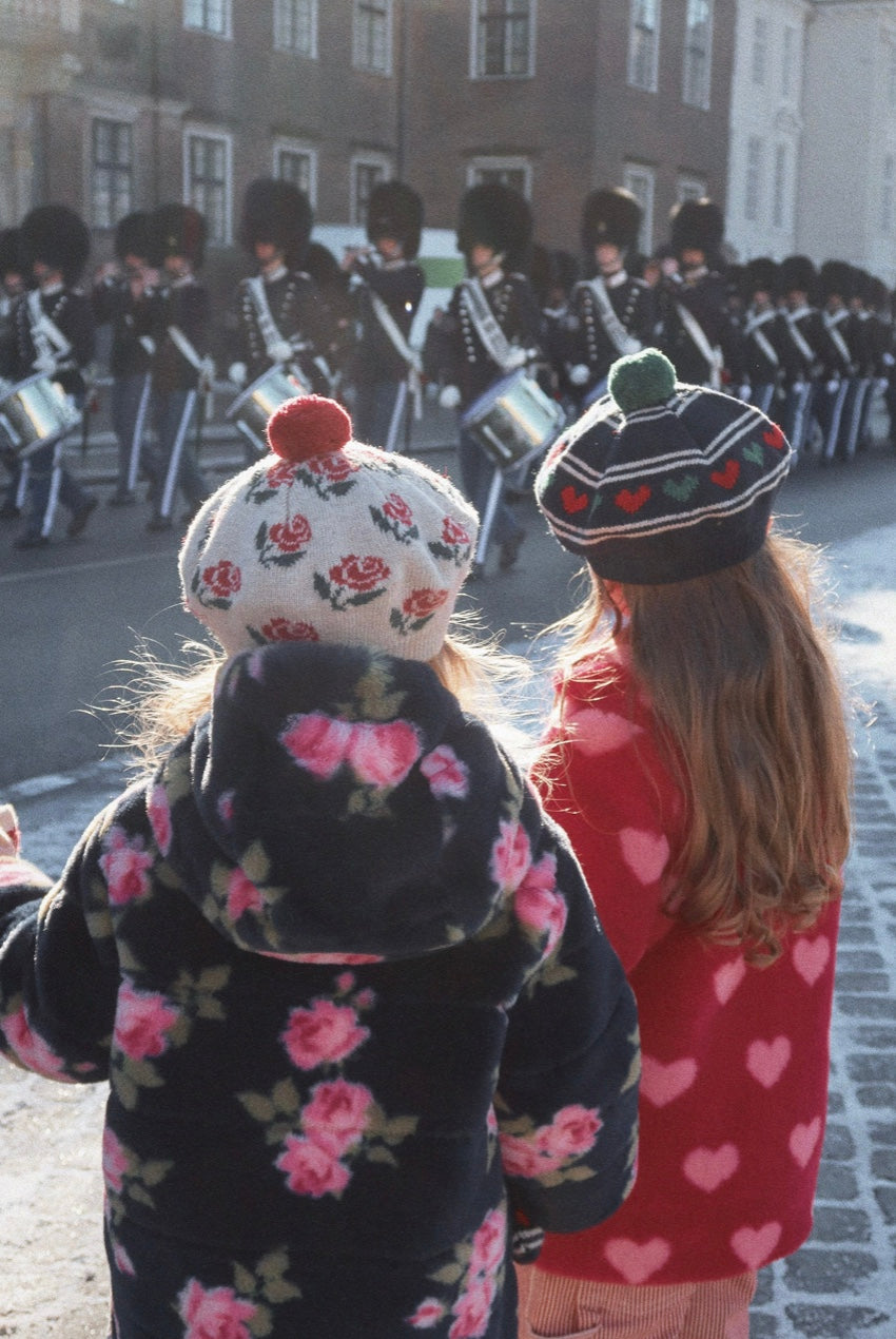 Beret Belou Knit Rose