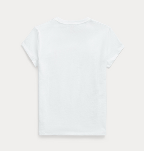 T-Skjorte Jersey V-Neck White