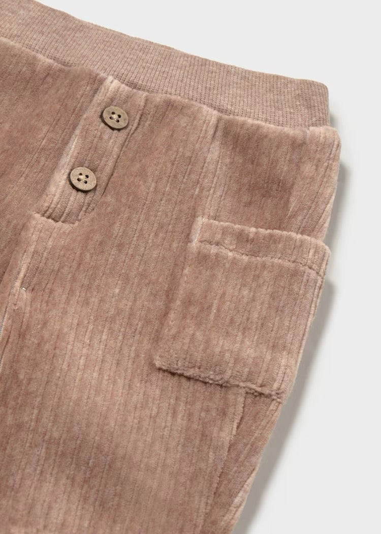Bukse Newborn Corduroy Truffle