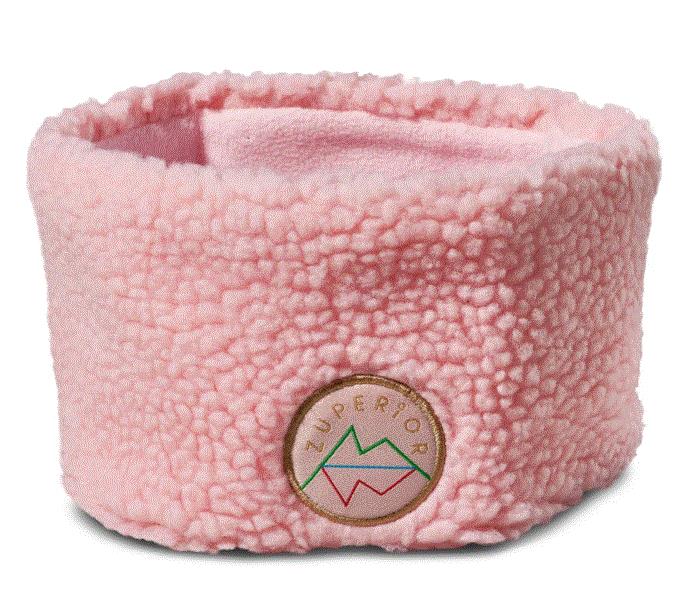 Pannebånd TeddyFleece Pink