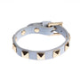 Armbånd Leather Stud Cool Blue