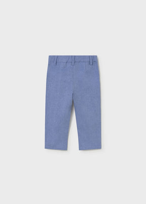 Dressbukse Lin Capri Blue