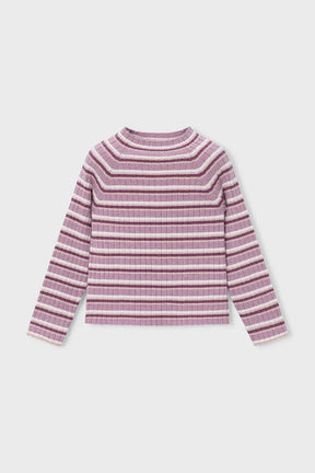 Genser Knitted Mockneck Violet Mix