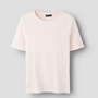 T-Skjorte Hinaja Ss Short Top Solid Pink Marshmallow