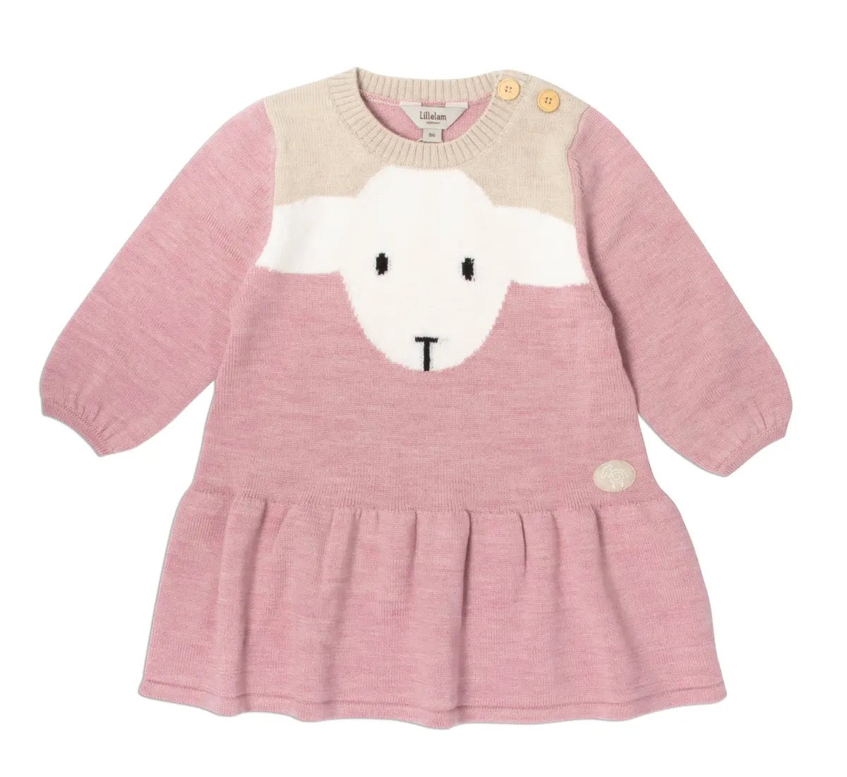 Kjole Lammi m/Lange ermer Lyng