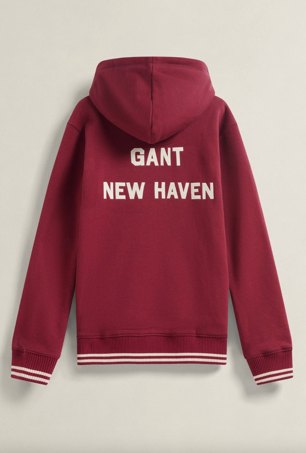 Hettegenser Collegiate Graphic Zip Plumped Red