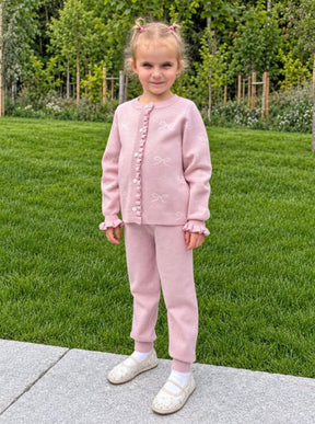 Cardigan Ull Lani Strikket Soft Pink