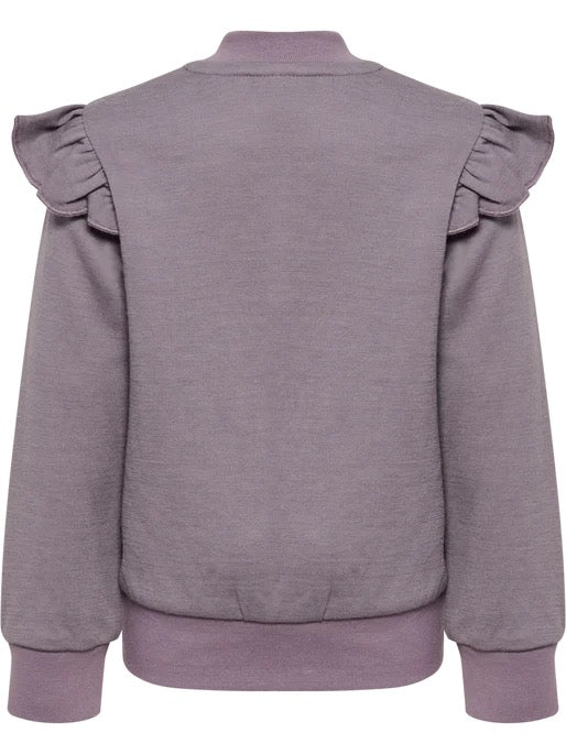 Jakke Ull Bee Zip Gray Ridge