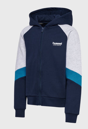 Hettegenser Zip Loose Dress Blues