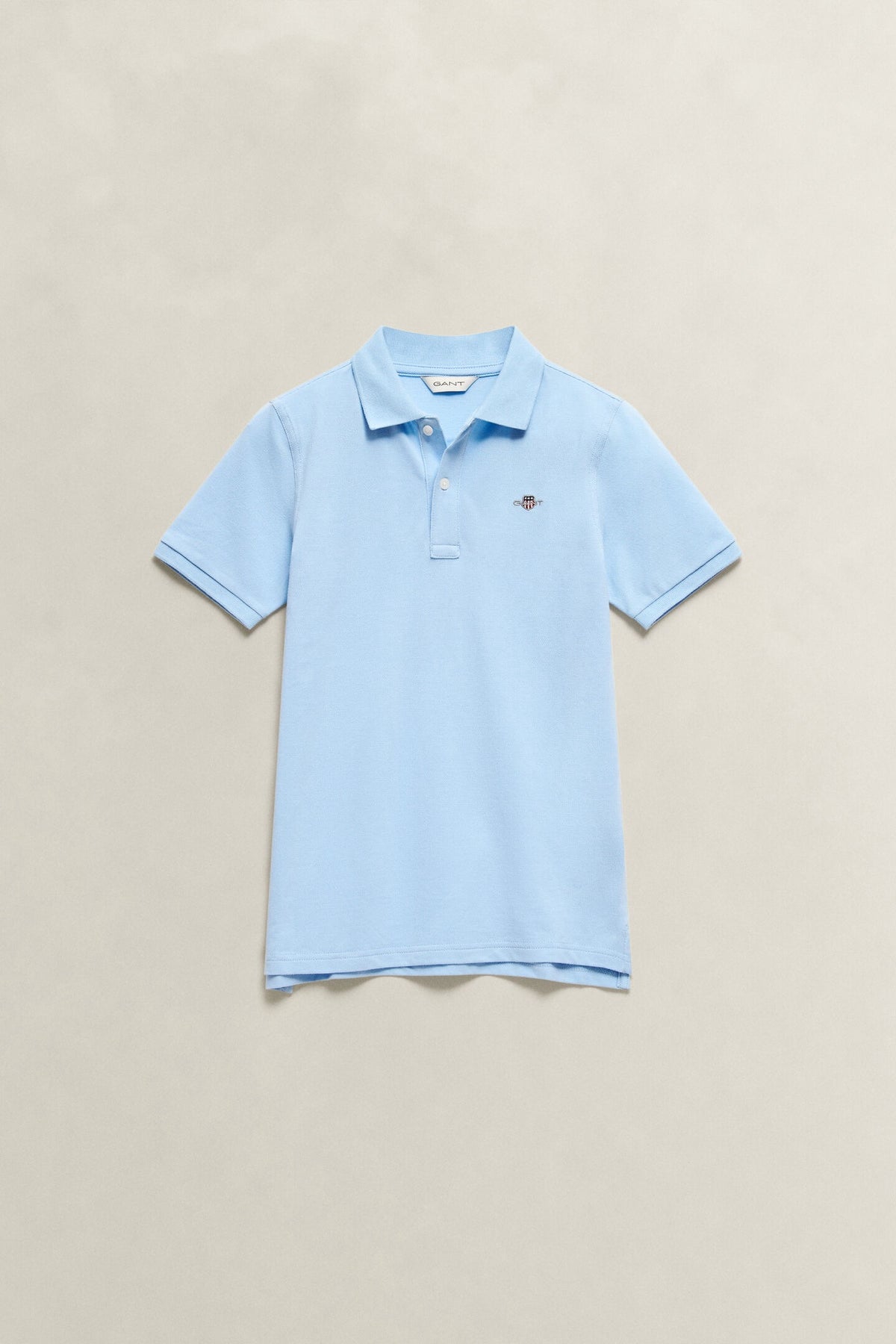 Pique Shield SS Polo Sky Blue