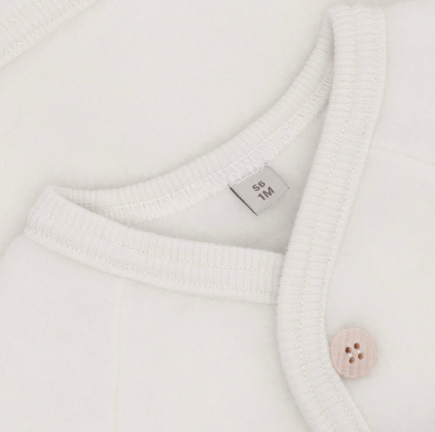 Jakke Wool Fleece Buttons Tofu