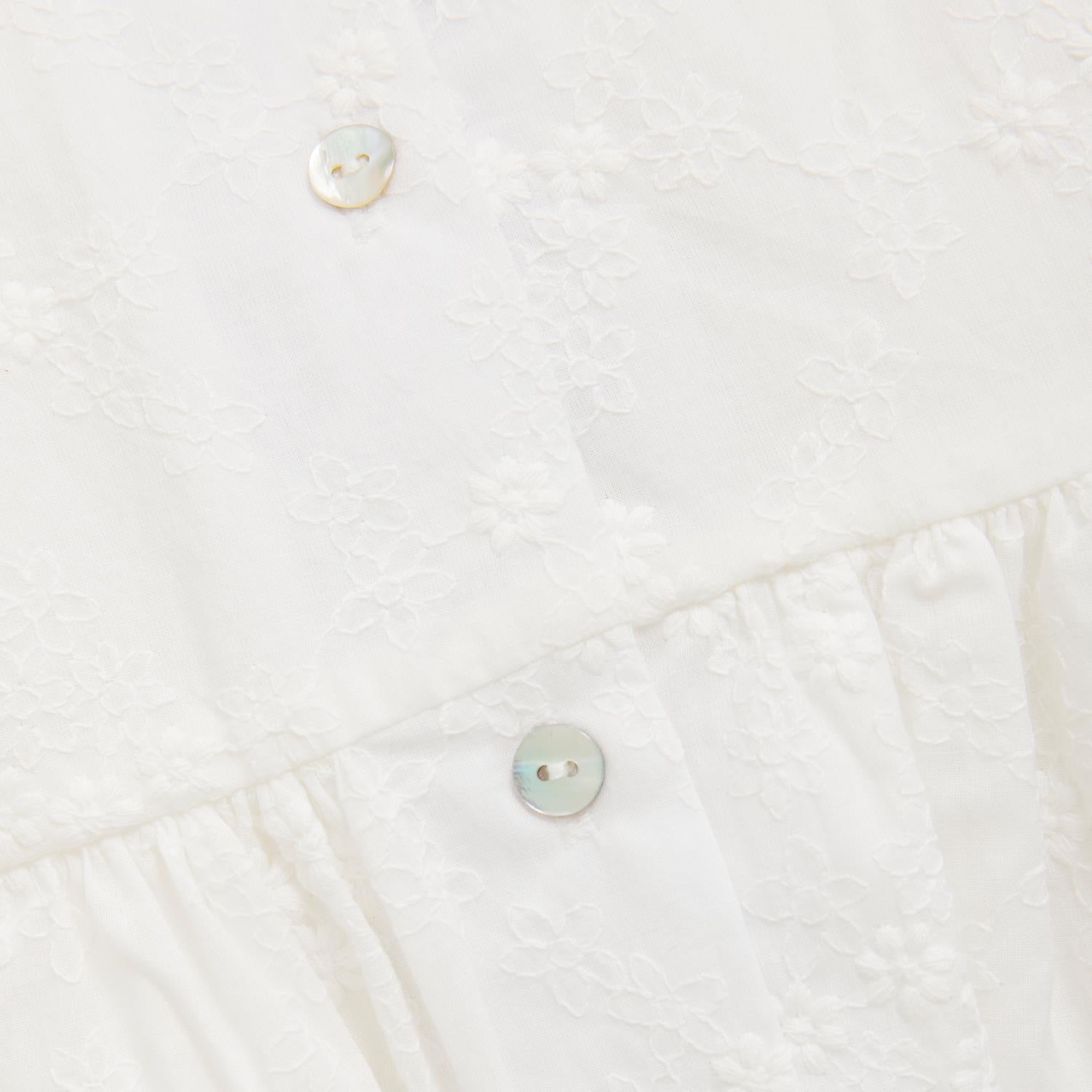 Kjole Embroidery Antique White