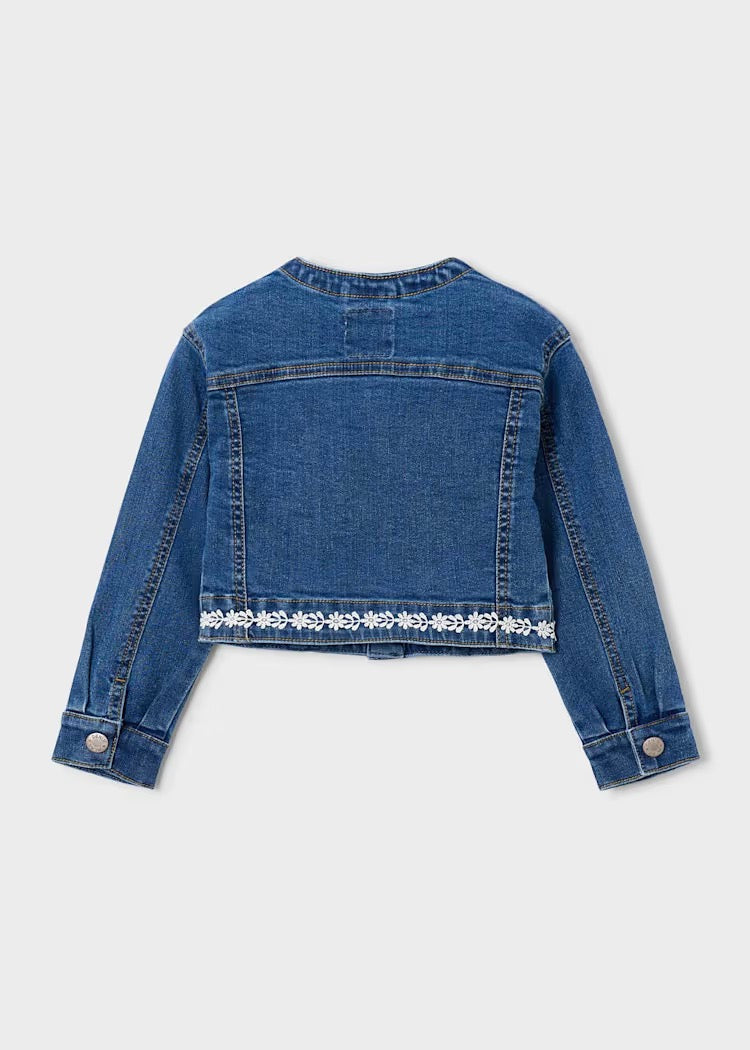 Jakke Denim/Guipure Dark
