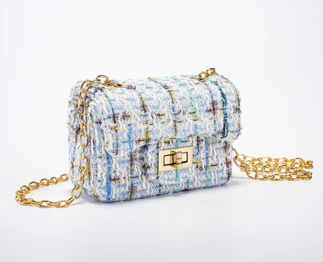 Veske Small Tweed Blue