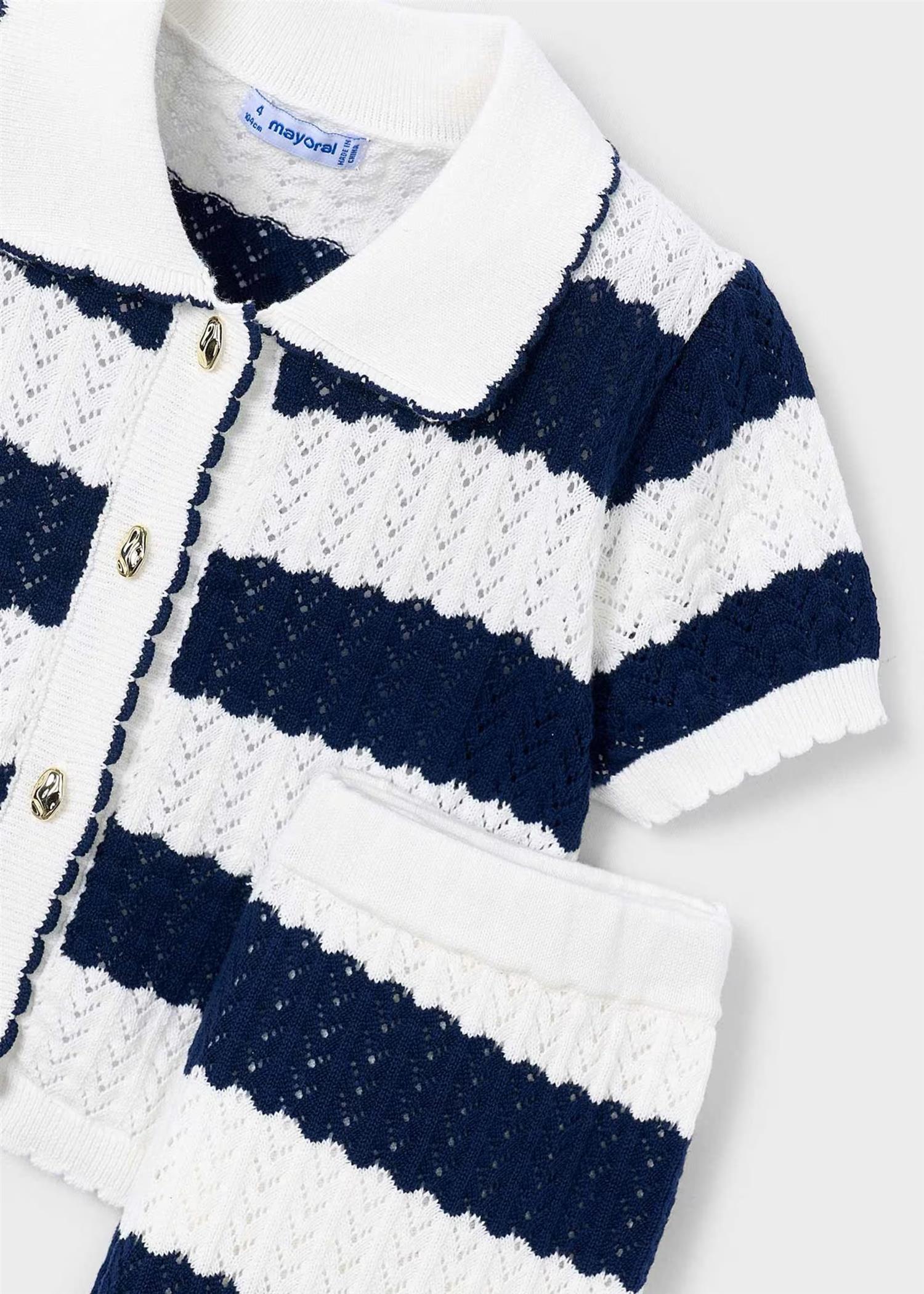 Sett Cardigan/Bukse Knit Porcelain
