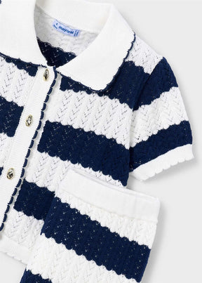 Sett Cardigan/Bukse Knit Porcelain