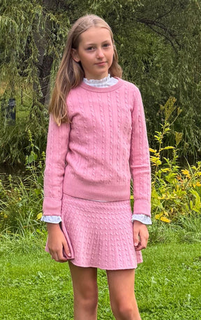 Genser Ull Elise Strikket Soft Pink