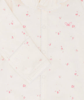 Sparkdress Rose Garden Ruffled Footie Ivory