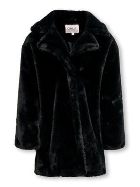 Kåpe Faux fur Rikke Evelin Black