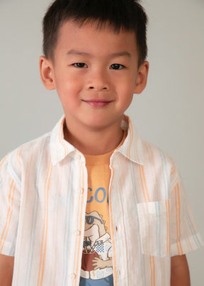 T-skjorte Striper Peach