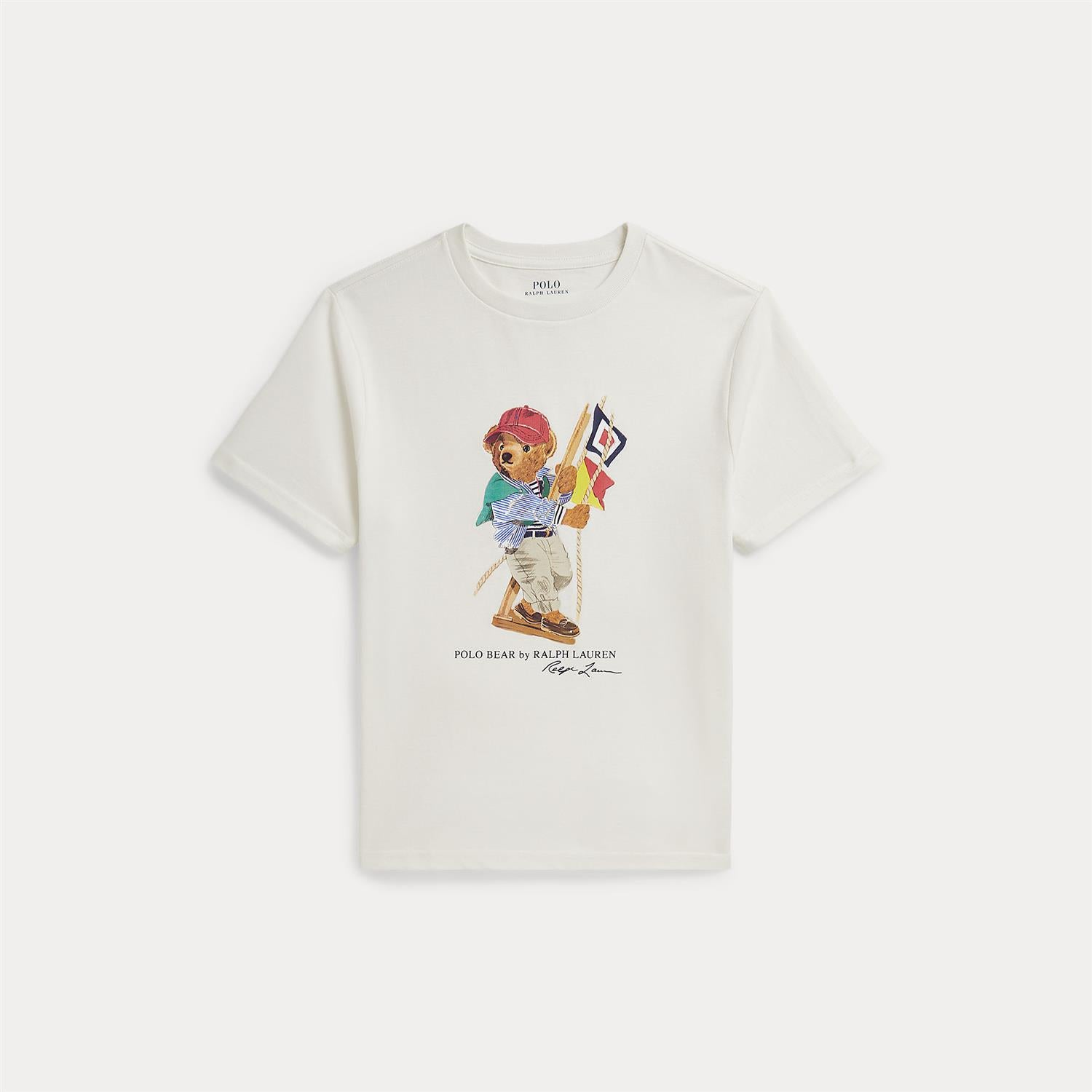 T-Skjorte Polo Bear Flag White