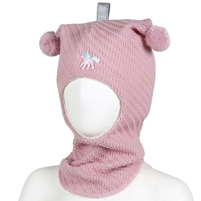 Balaclava Ull Enhjørning Pudderrosa