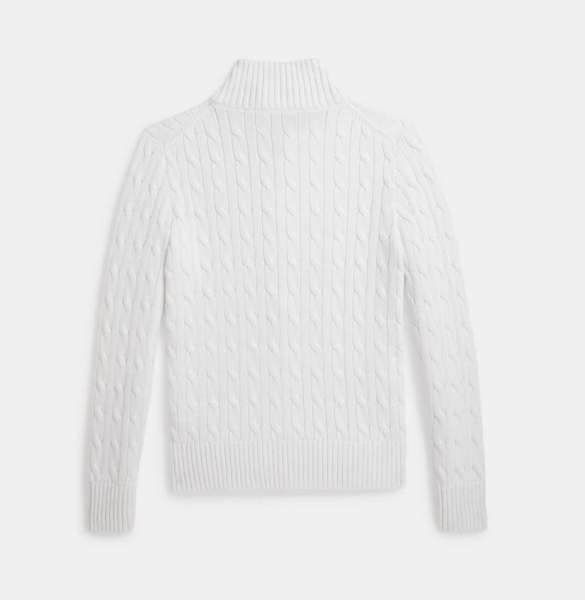 Genser Cable Full Zip White