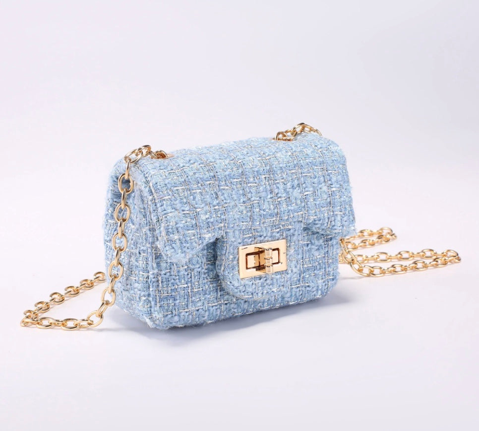 Veske Isadora Small Tweed French Blue