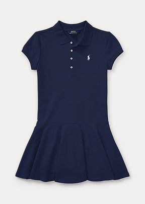 Kjole Stretch Cotton Mesh Navy