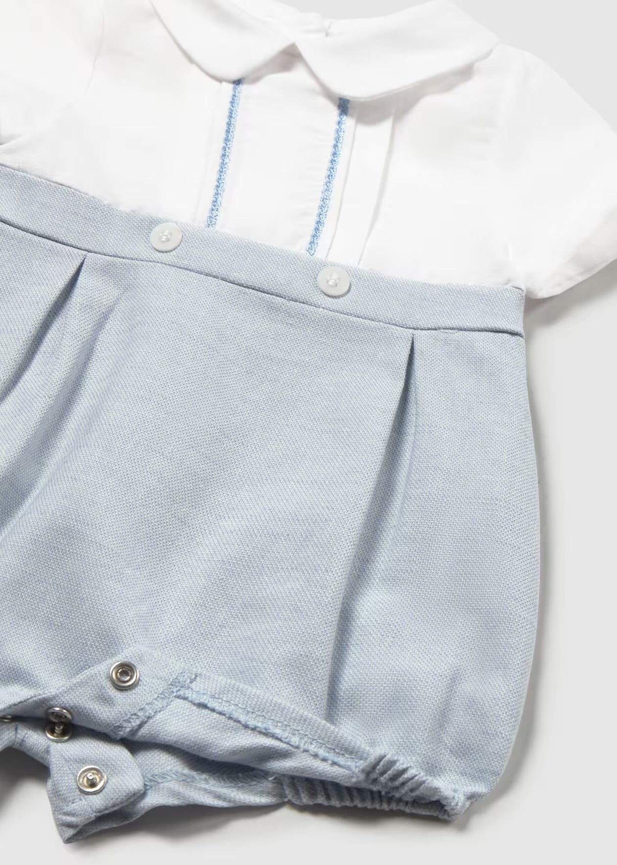 Romper Cermony Linen Blue