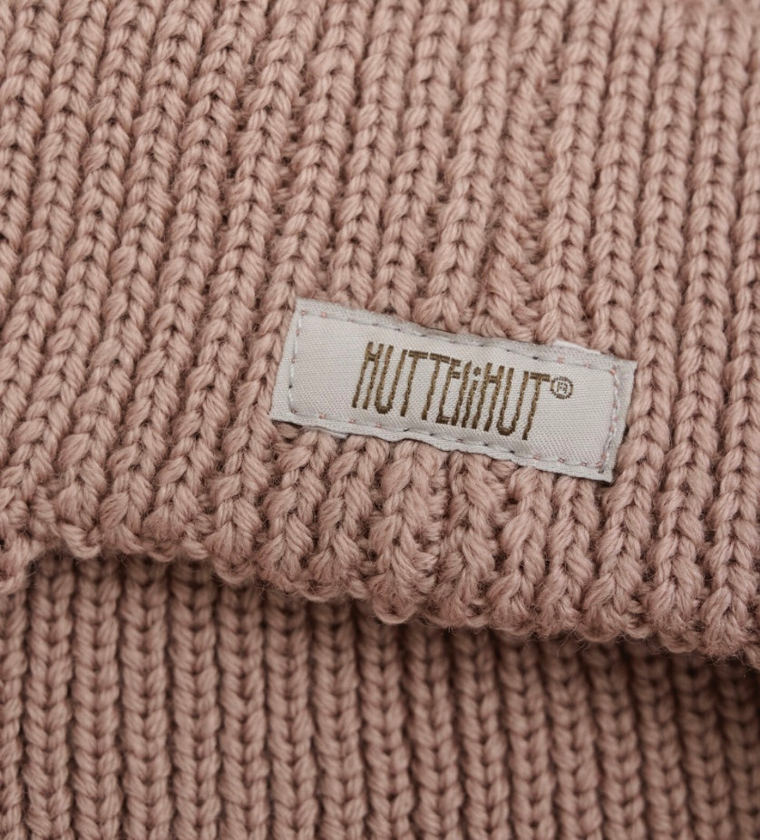 Lue Wool Knit Windstop Mahogany Rose