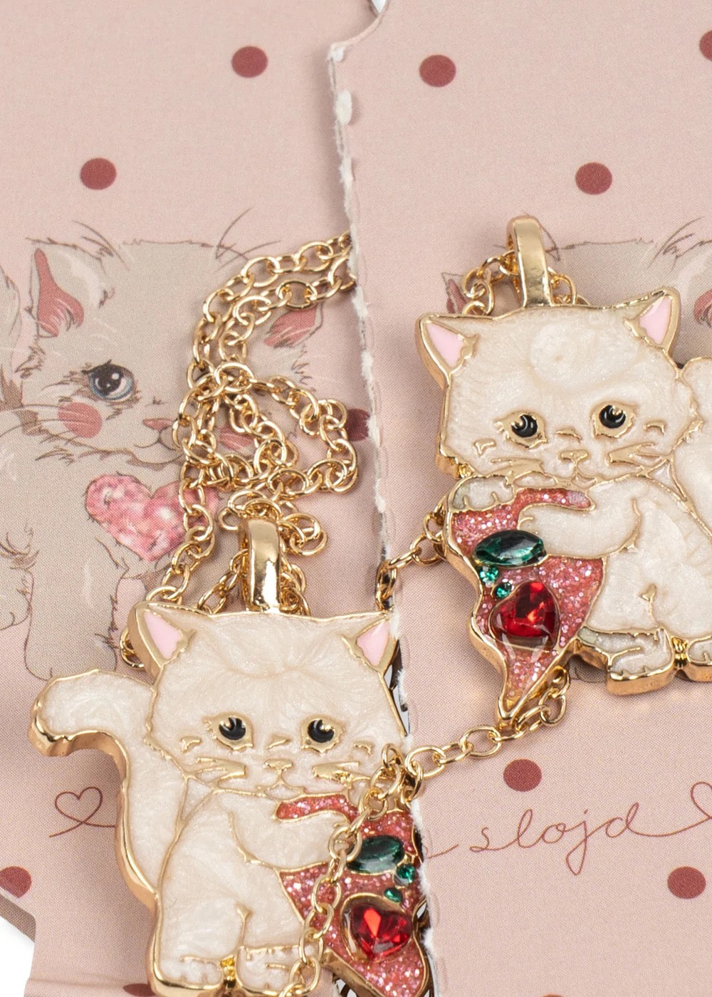 Smykke 2pk Kitty Bestie Gold