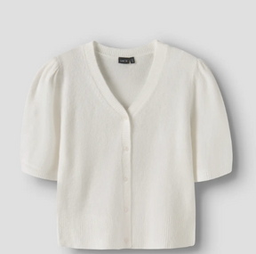 Cardigan Shorts Flodet Knit White Alyssum