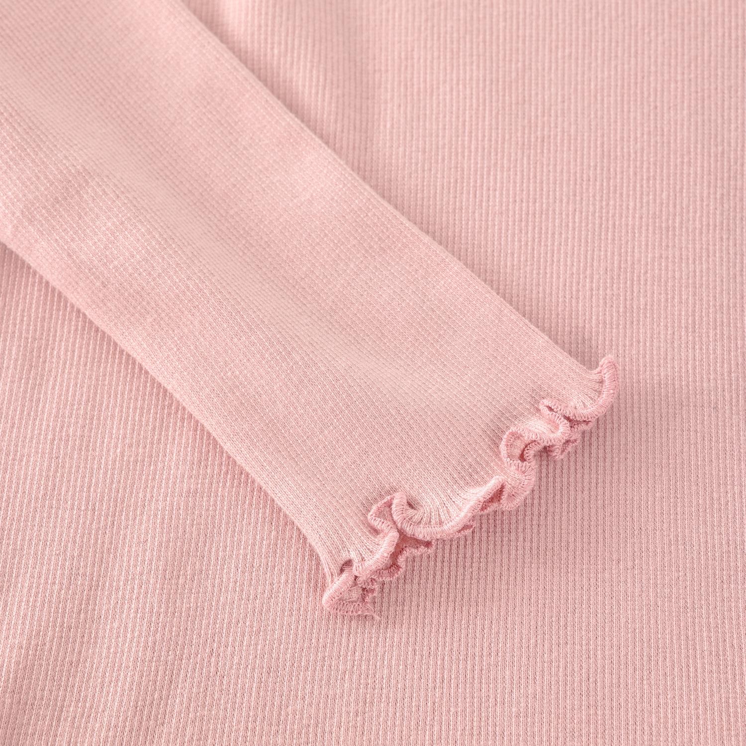 Genser Rib Pale Mauve