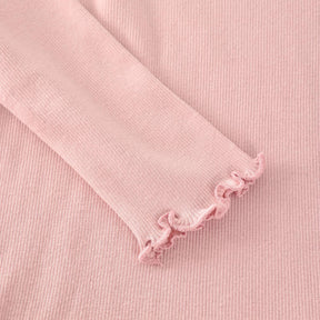 Genser Rib Pale Mauve