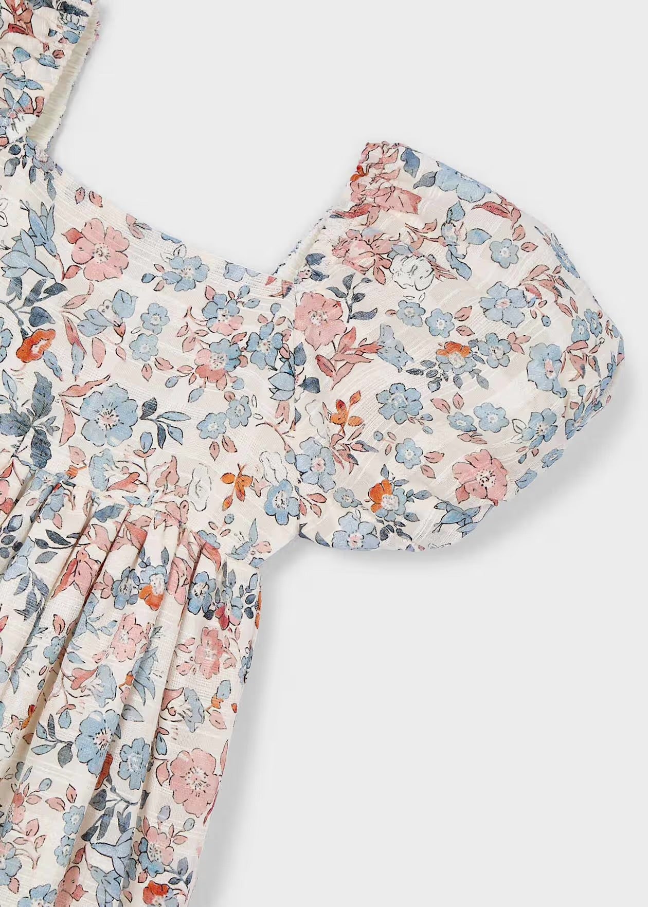 Kjole Puff Sleeve Floral Salom