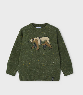 Genser Strikket Bear Jumper Forest