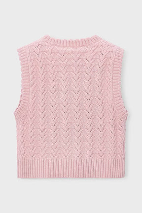 Vest Knitting Pastel Mix